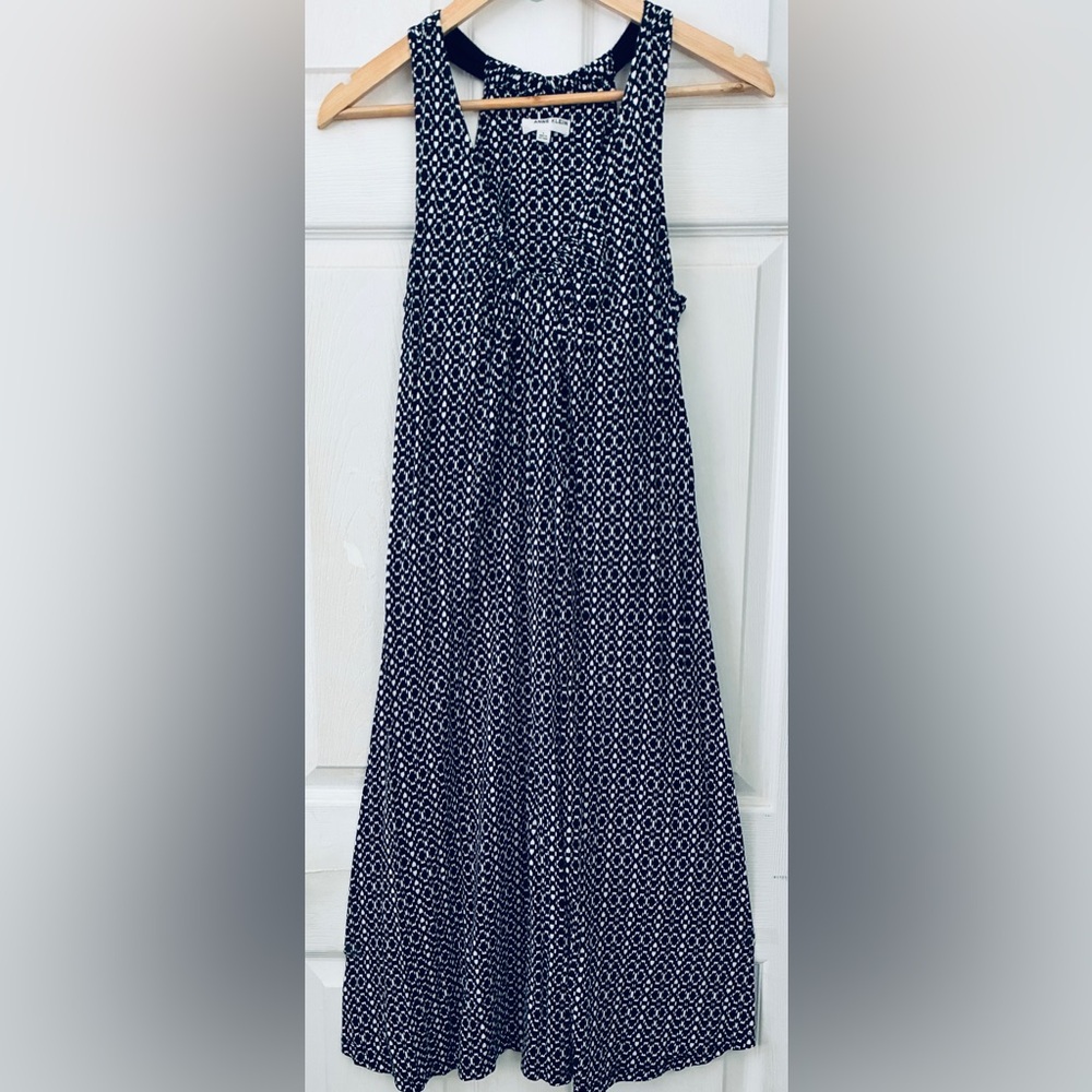 Anne Klein Black and White Geometric Dress